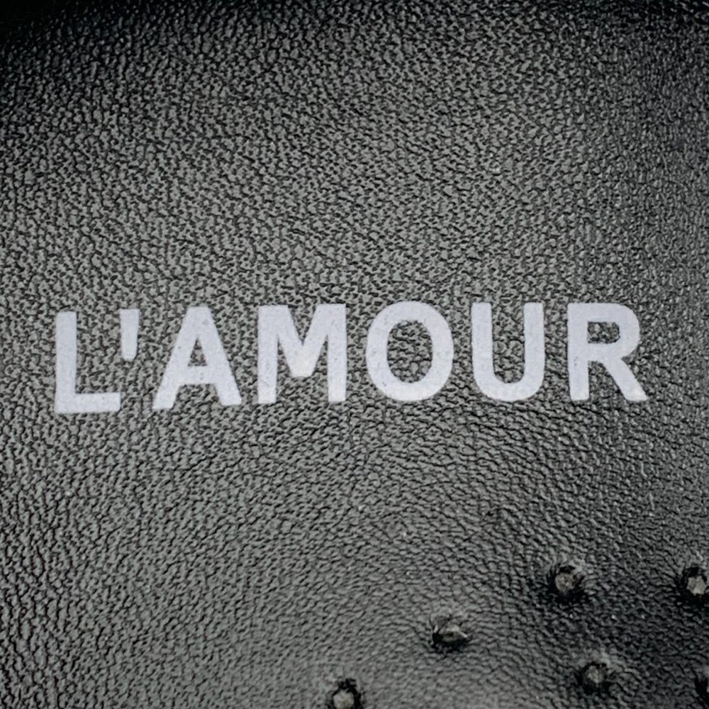 L'Amour Flat With Rhinestone and Bow Toddler 10, Black - Picture 8 of 9